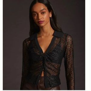 NEW Anthropology Lace Top